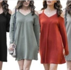 NWOT Amaryllis Cold Shoulder Mini Dress XL